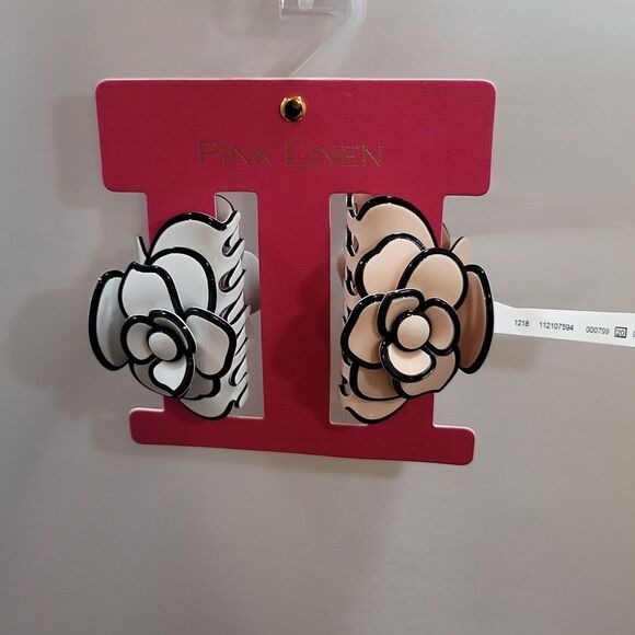 BRAND NEW PINK LINEN HAIR CLAW CLIP CLAMP FOR WOMEN FRENCH STYLE HEAD AC… - Picture 3 of 16